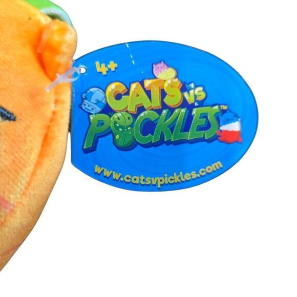 Cats VS Pickles Carrot Head #333 Stuffed Animal Bean Bag NWT - Picture 3 of 4